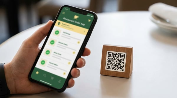 Take Orders Via QR Codes in seconds.